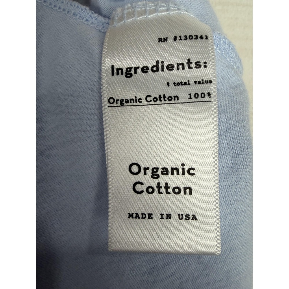 Groceries Apparel Dress Womens Medium Blue Trapeze Swing Midi Organic Cotton - Picture 8 of 8